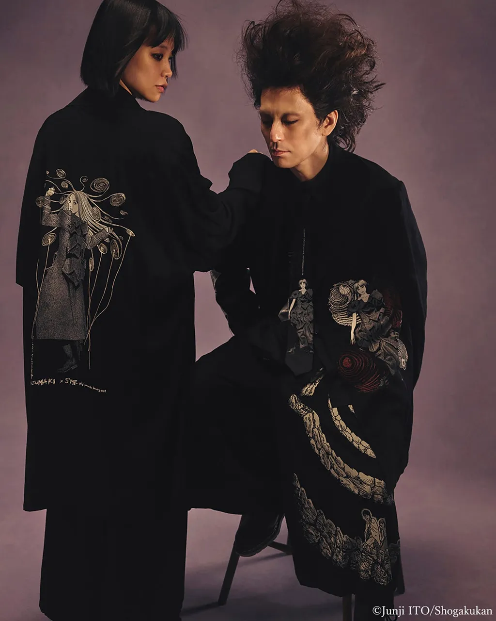 S'yte × Junji Ito -Uzumaki- The Spiral Printed Culotte Pants