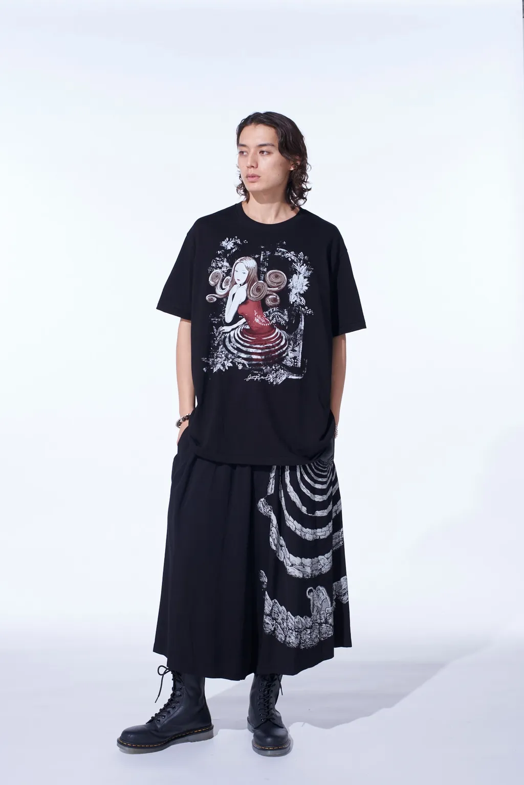 S'yte × Junji Ito -Uzumaki- The Spiral Printed Culotte Pants