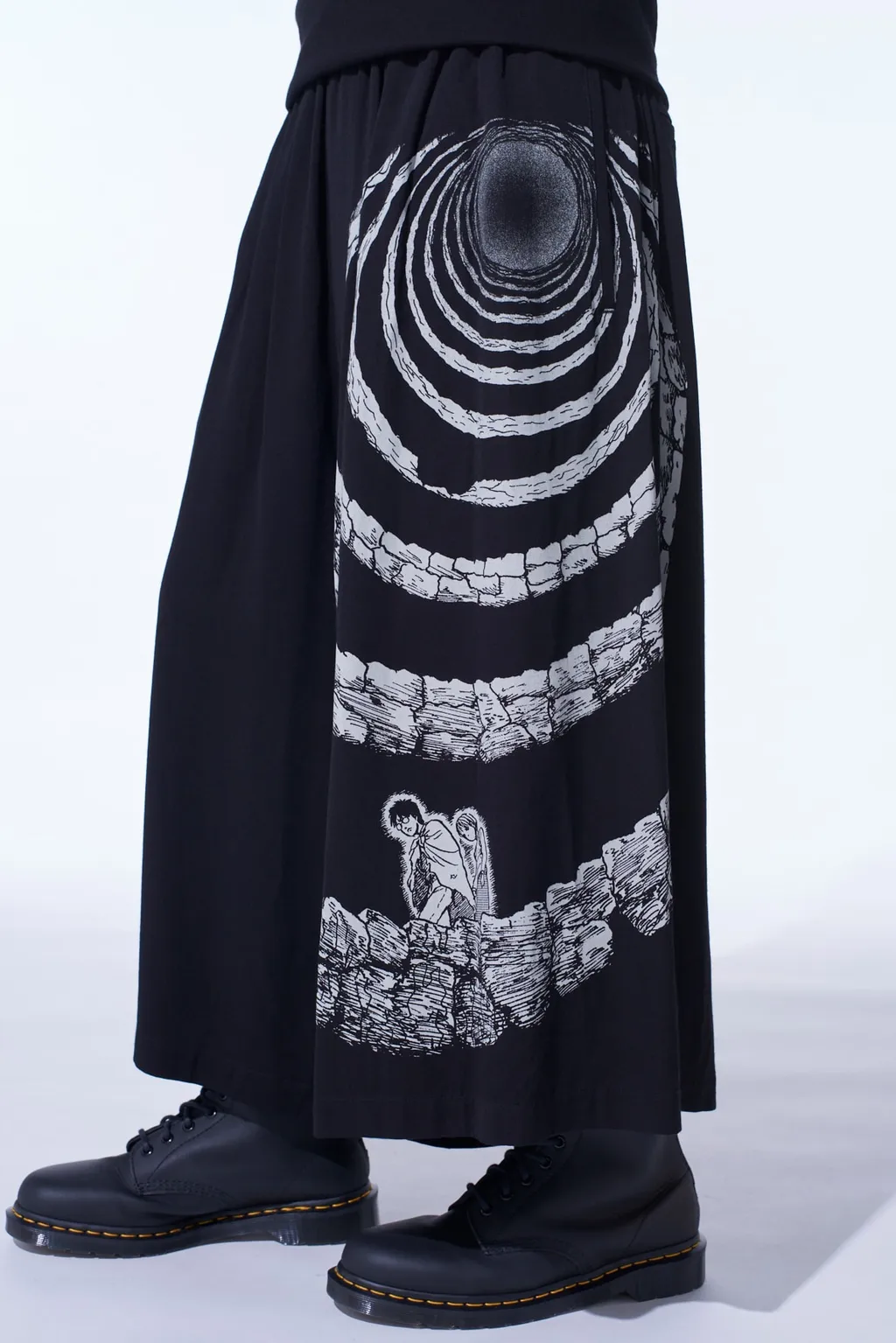 S'yte × Junji Ito -Uzumaki- The Spiral Printed Culotte Pants
