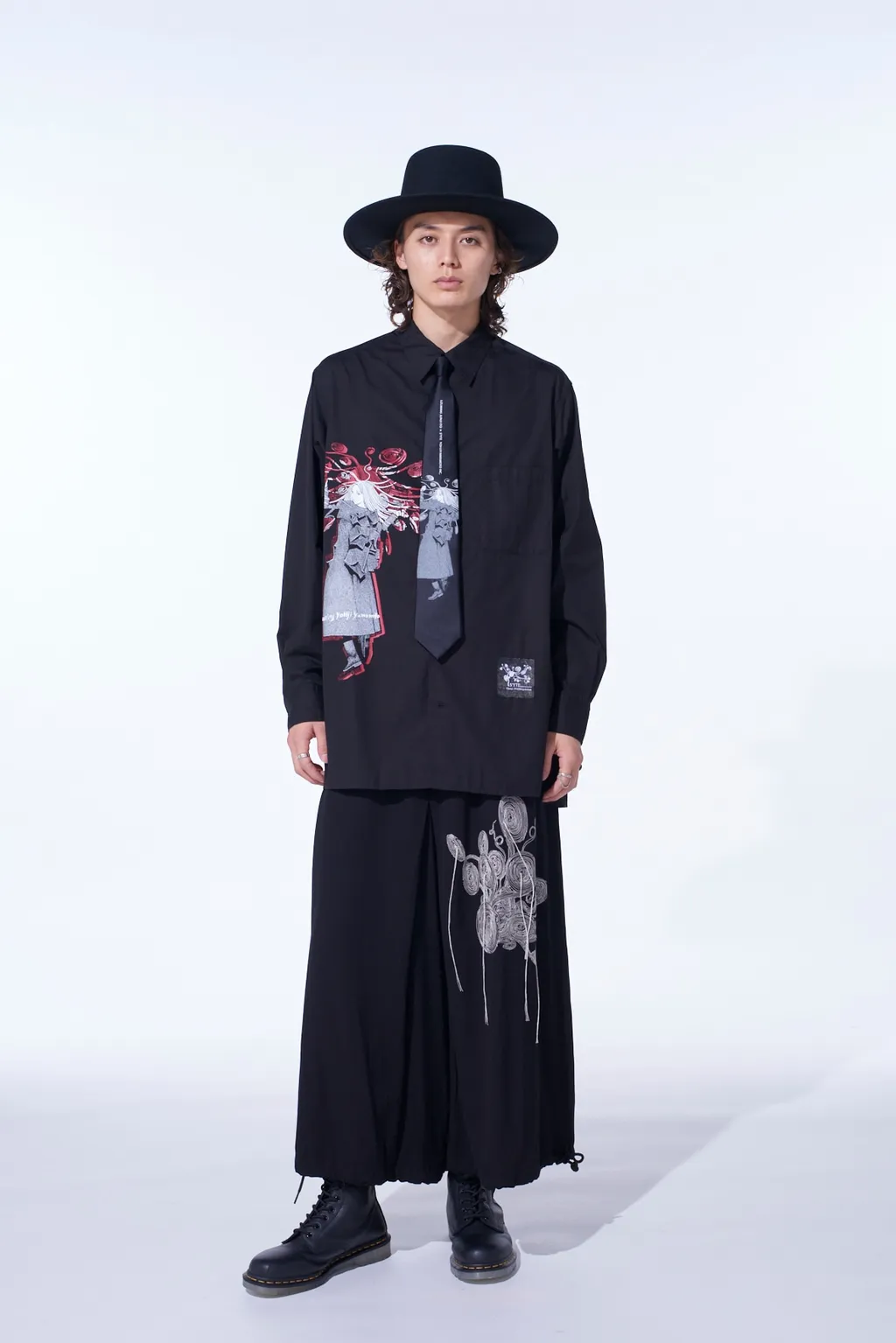 S'yte × Junji Ito -Uzumaki- Kirie Wearing Yohji Yamamoto Silk Tie