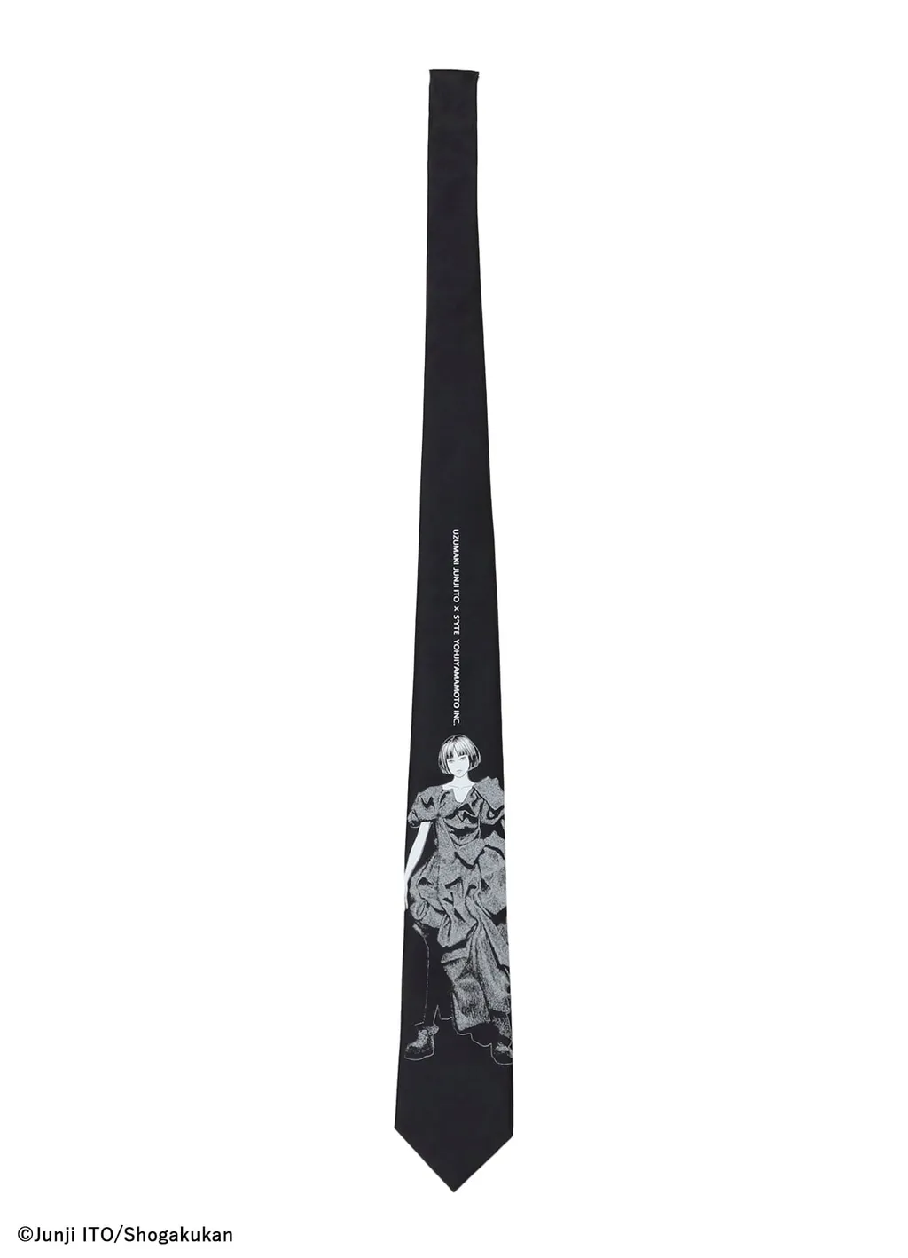 S'yte × Junji Ito -Uzumaki- Azami Wearing Yohji Yamamoto Silk Tie