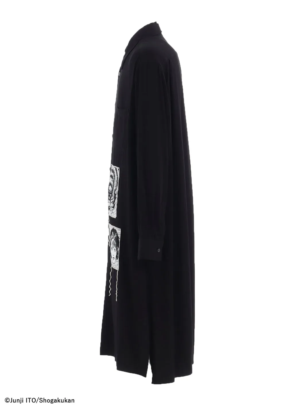 S'yte × Junji Ito -Uzumaki- Printed Patch Omnibus Long Shirt