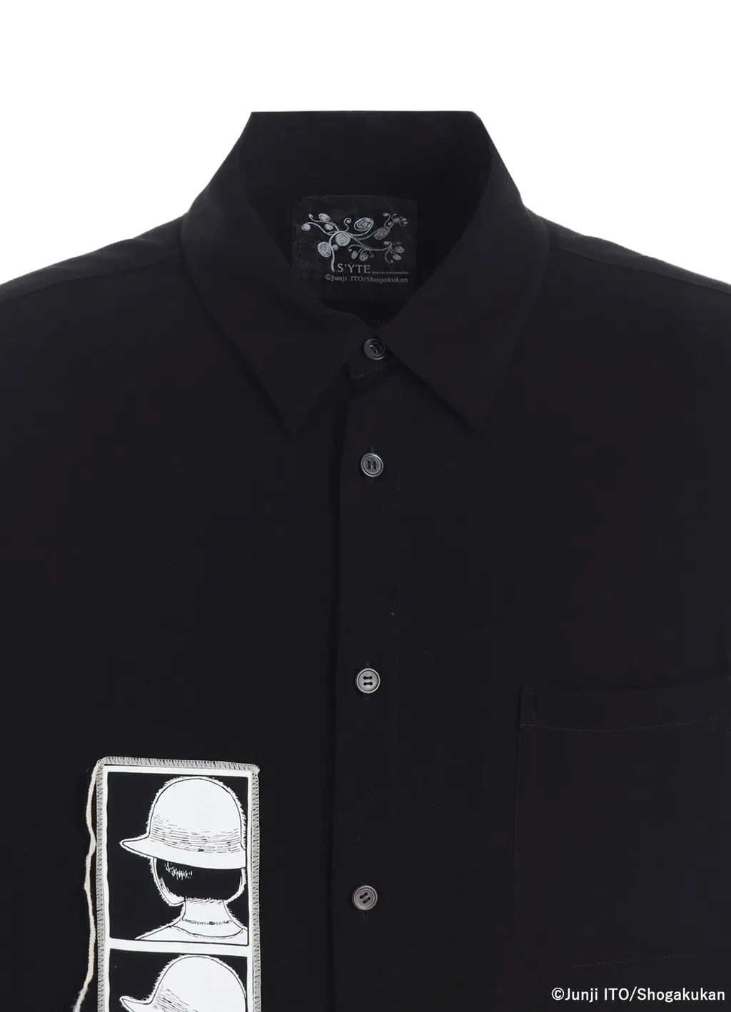 S'yte × Junji Ito -Uzumaki- Printed Patch Omnibus Long Shirt