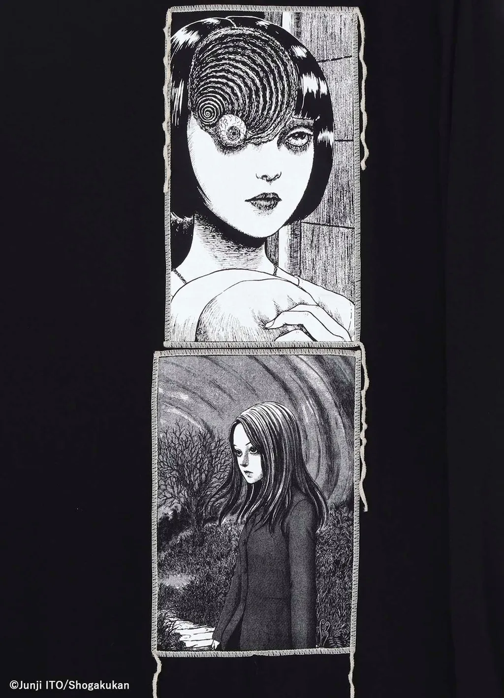 S'yte × Junji Ito -Uzumaki- Printed Patch Omnibus Long Shirt