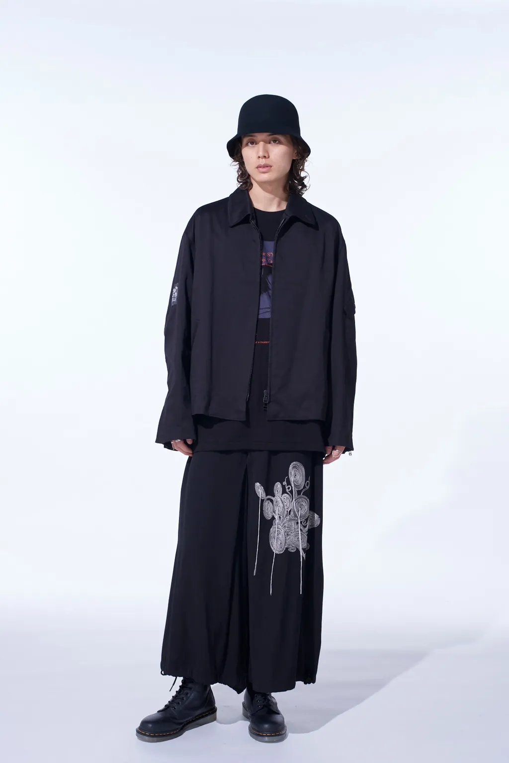 S'yte × Junji Ito -Uzumaki- Kirie Embroidery Zipper Blouson