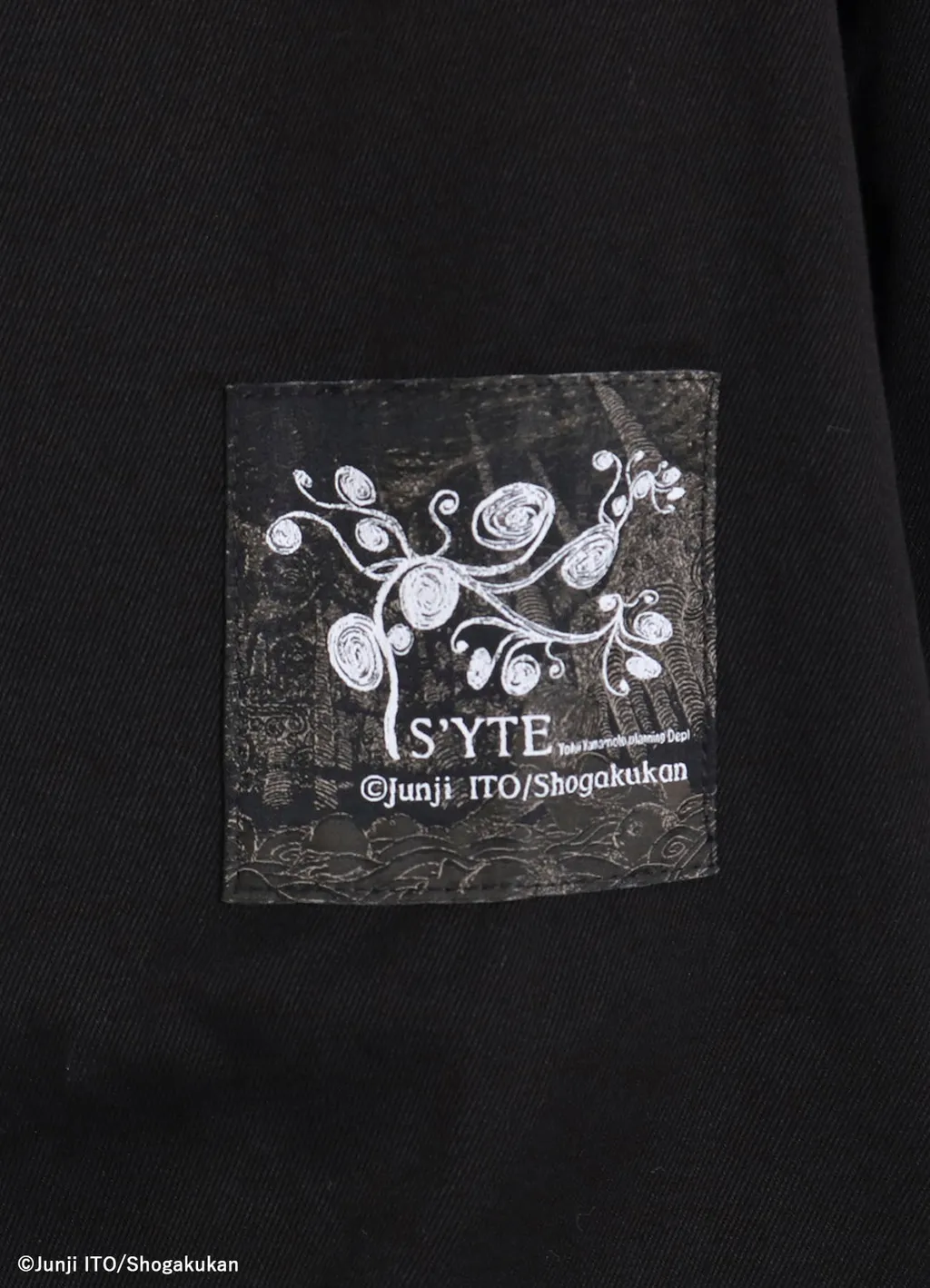 S'yte × Junji Ito -Uzumaki- Kirie Embroidery Zipper Blouson