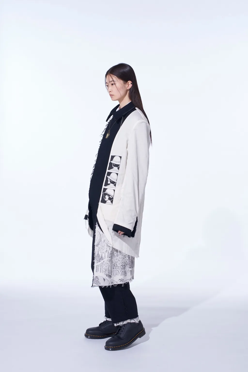 S'yte × Junji Ito -Uzumaki- Kirie Printed Wrap Skirt Pants