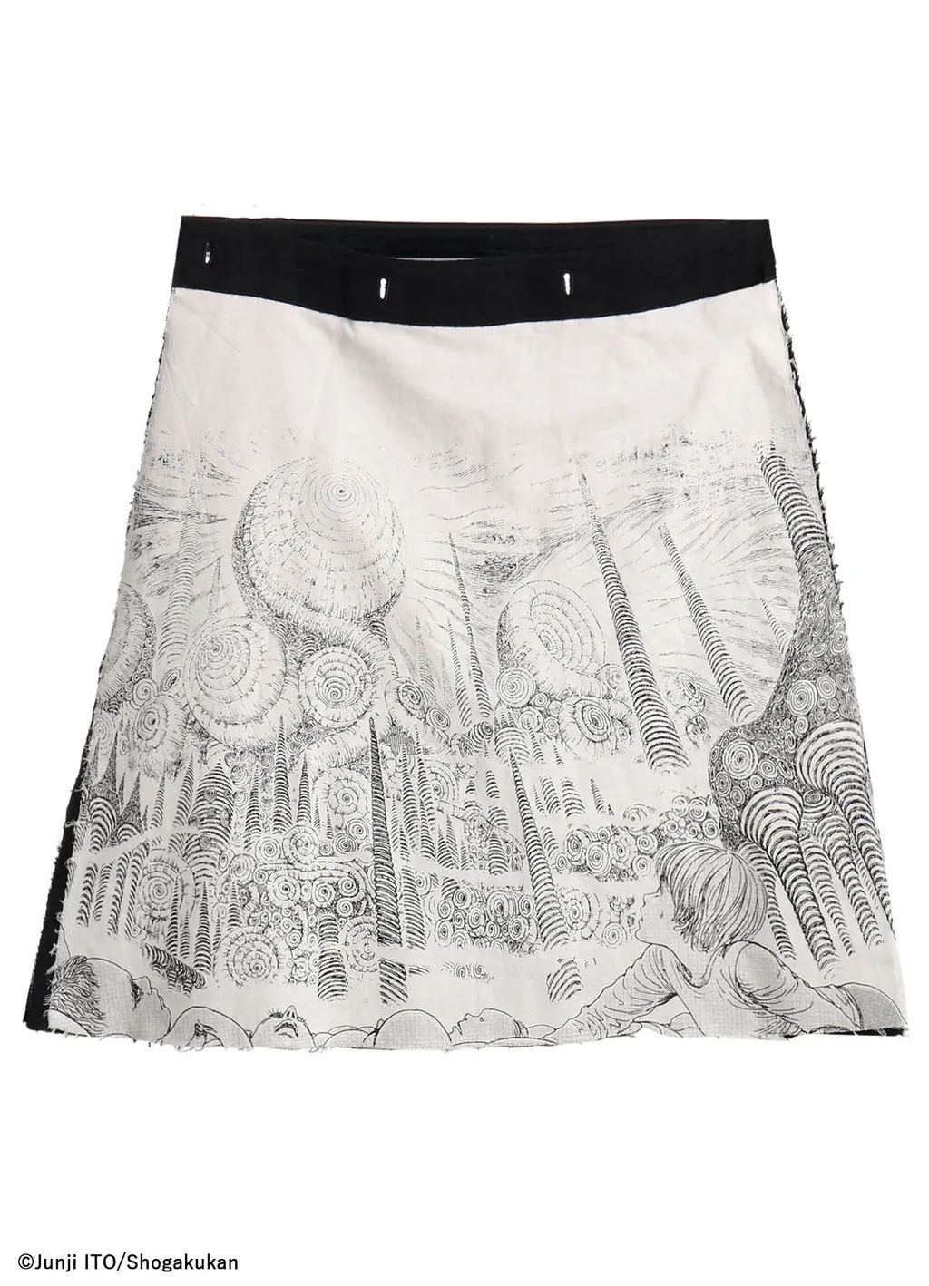 S'yte × Junji Ito -Uzumaki- Kirie Printed Wrap Skirt Pants