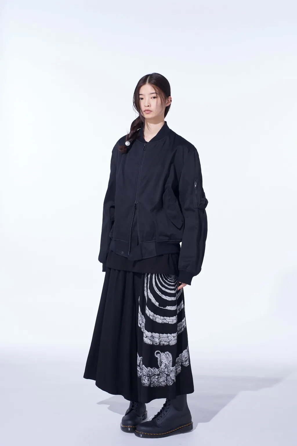 S'yte × Junji Ito -Uzumaki- Azami Embroidery Bomber Jacket