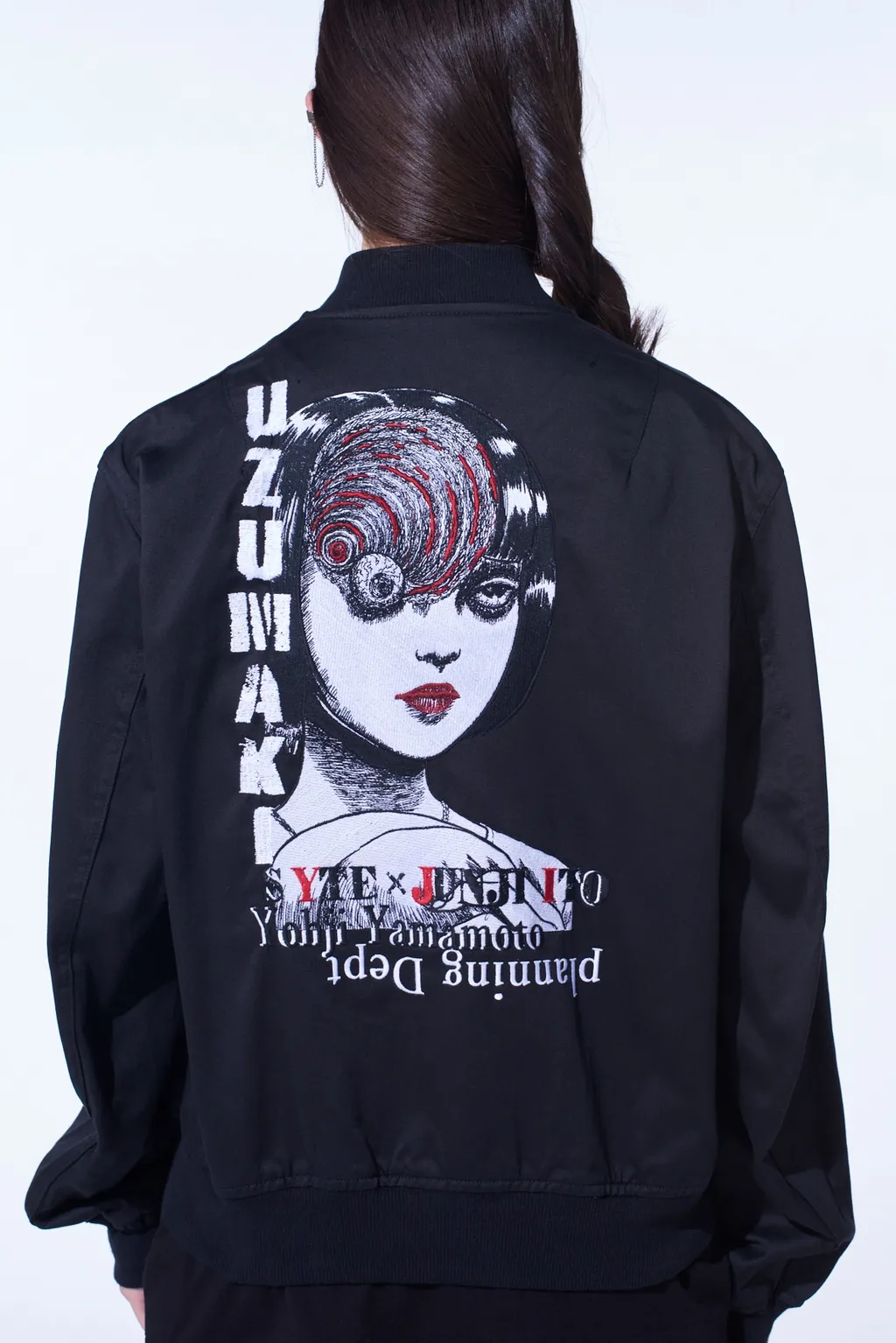S'yte × Junji Ito -Uzumaki- Azami Embroidery Bomber Jacket
