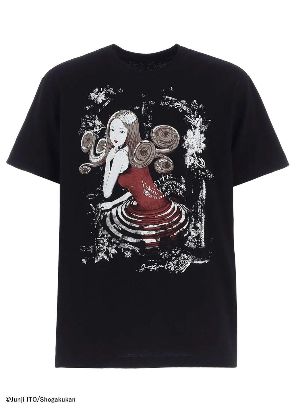 S'yte × Junji Ito -Uzumaki- Kirie’S Spiral Dress Graphic T-Shirt