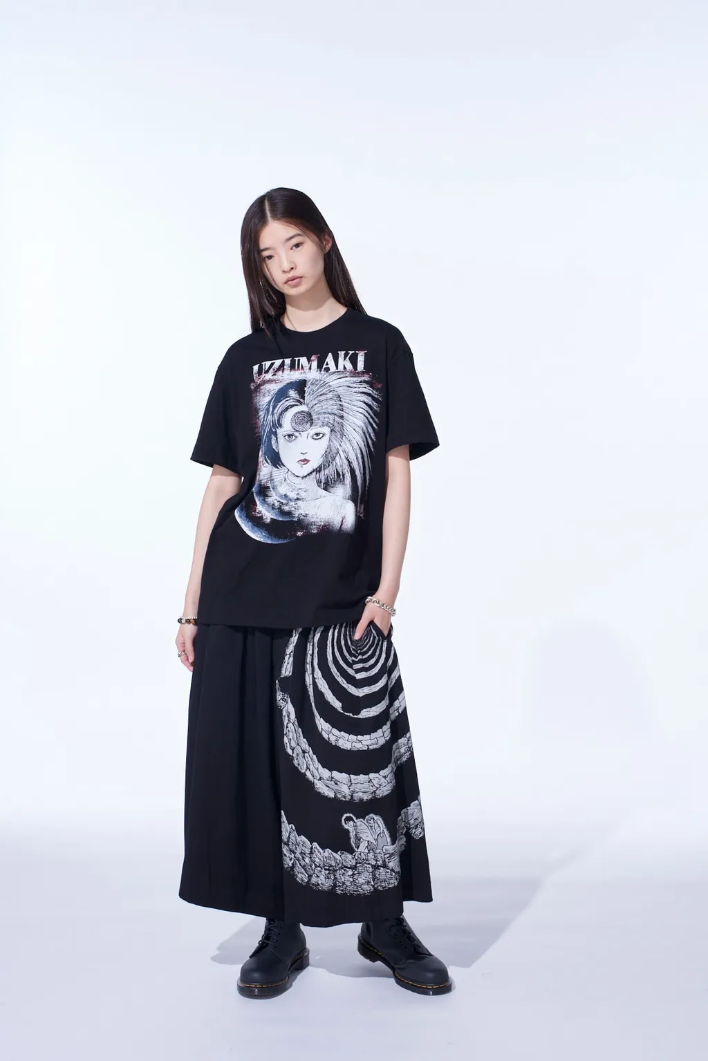 S'yte × Junji Ito -Uzumaki- Azami Collage Graphic T-Shirt