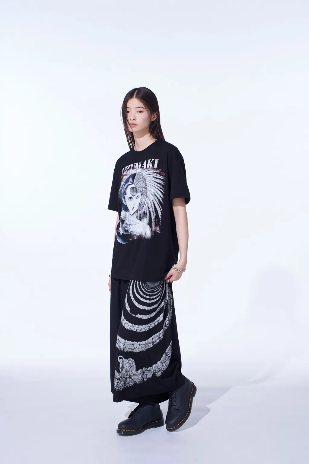 S'yte × Junji Ito -Uzumaki- Azami Collage Graphic T-Shirt