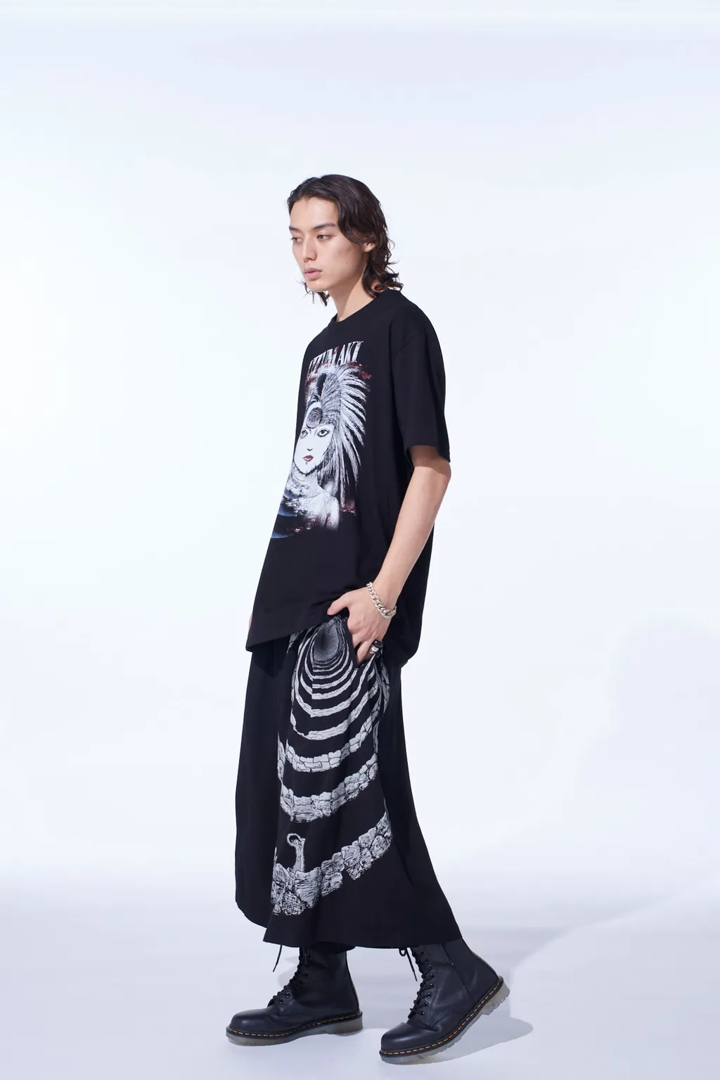 S'yte × Junji Ito -Uzumaki- Azami Collage Graphic T-Shirt