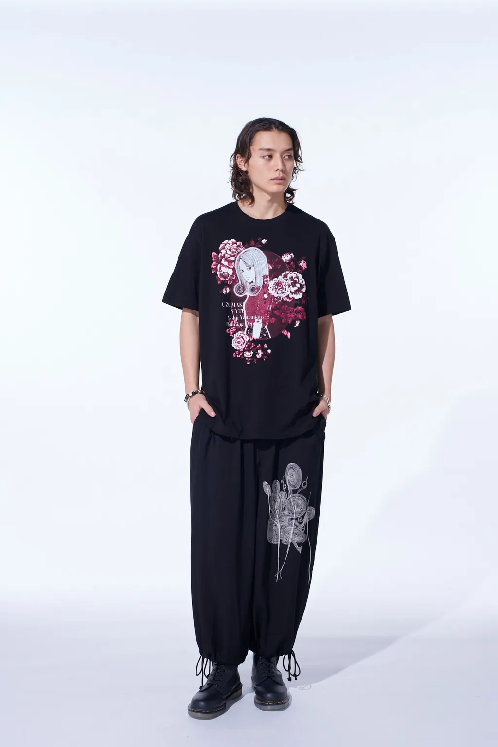 S'yte × Junji Ito -Uzumaki- Flower And Kirie Graphic T-Shirt