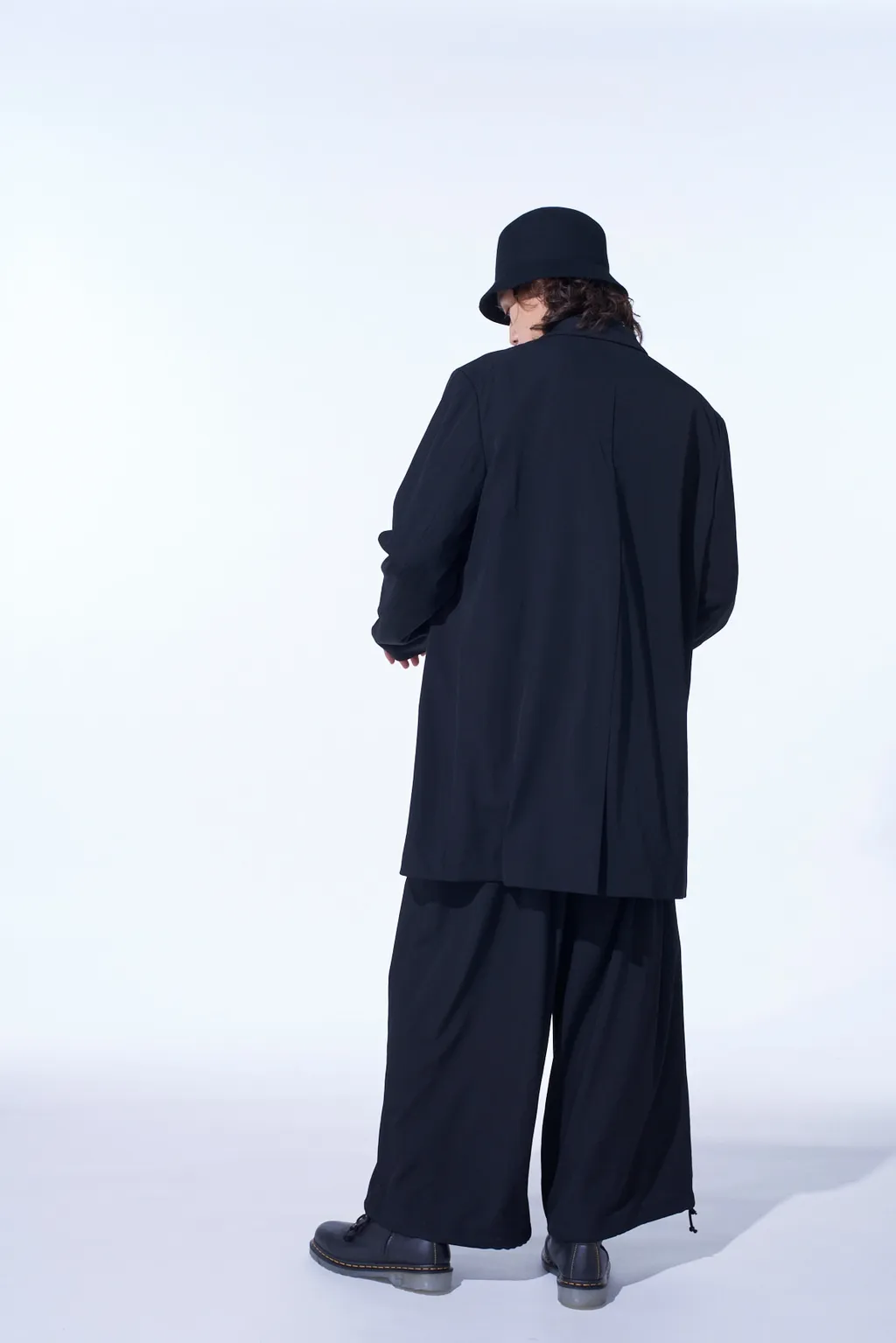 Washer Wool Gabardine Print Embroidery Tailored Jacket