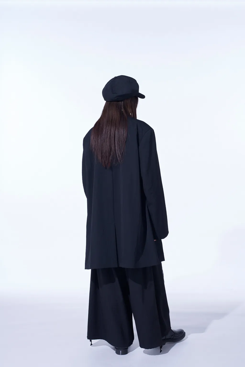 Washer Wool Gabardine Print Embroidery Tailored Jacket