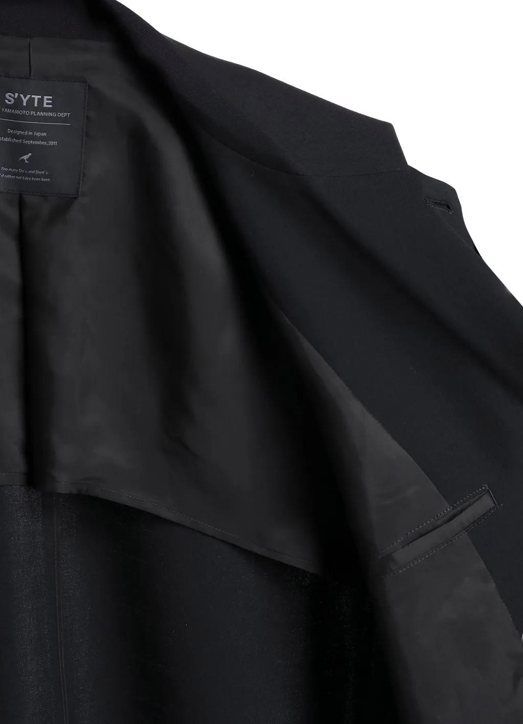 Washer Wool Gabardine Print Embroidery Tailored Jacket