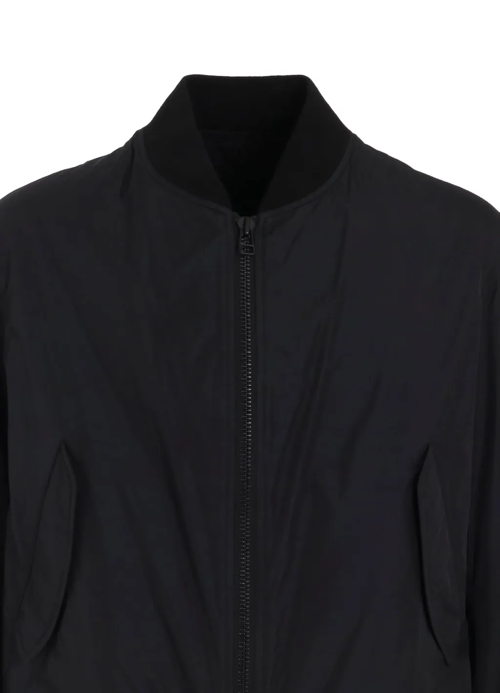 Nylon Twill Reversible Bomber Jacket