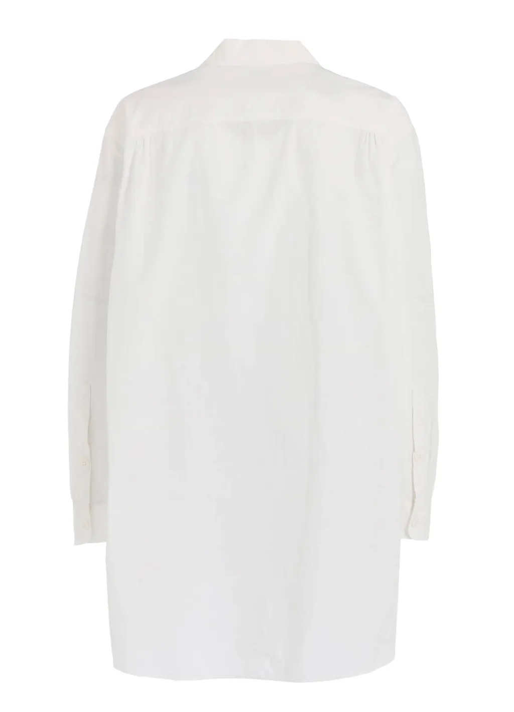 Cotton Linen Drawstring Pocket Shirt