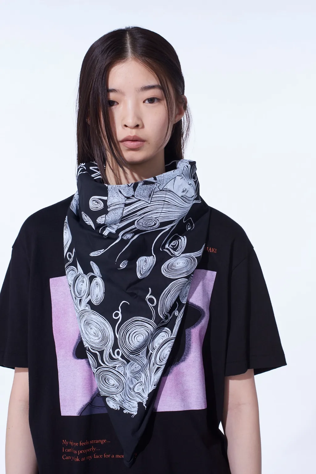 S'yte × Junji Ito -Uzumaki- Kirie Wearing Yohji Yamamoto Scarf