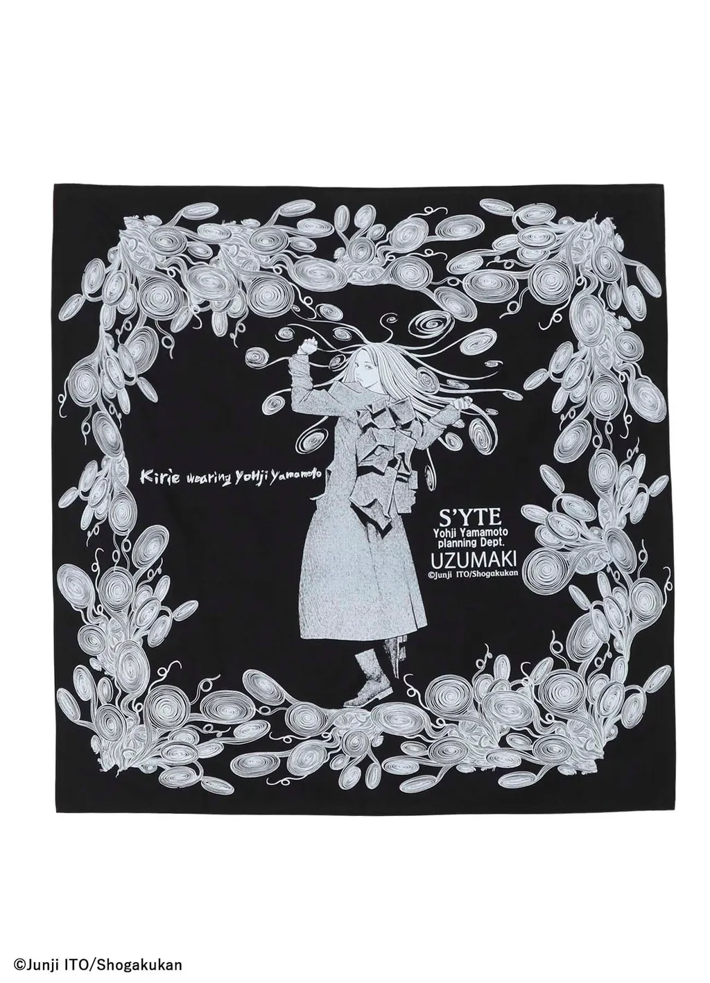 S'yte × Junji Ito -Uzumaki- Kirie Wearing Yohji Yamamoto Scarf
