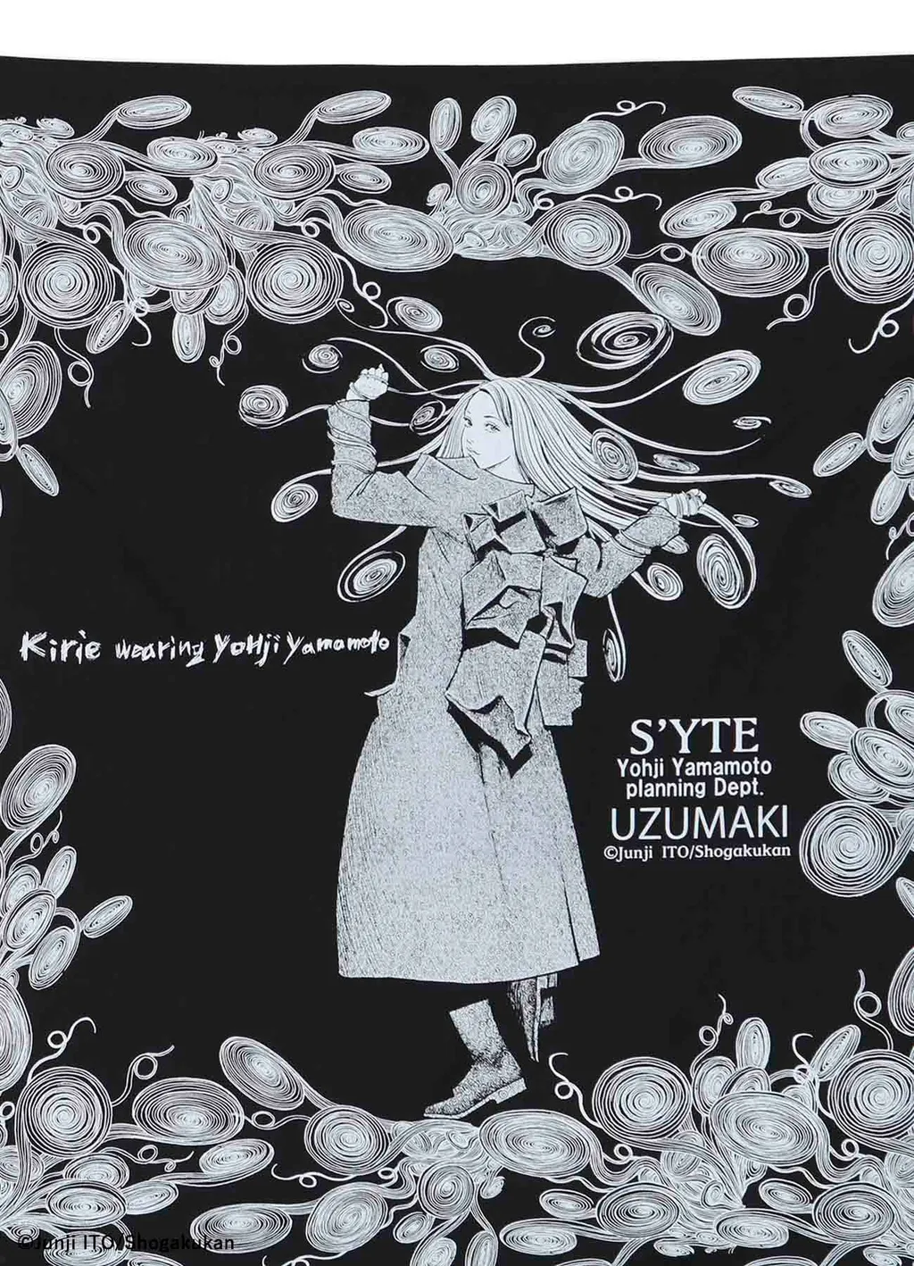 S'yte × Junji Ito -Uzumaki- Kirie Wearing Yohji Yamamoto Scarf
