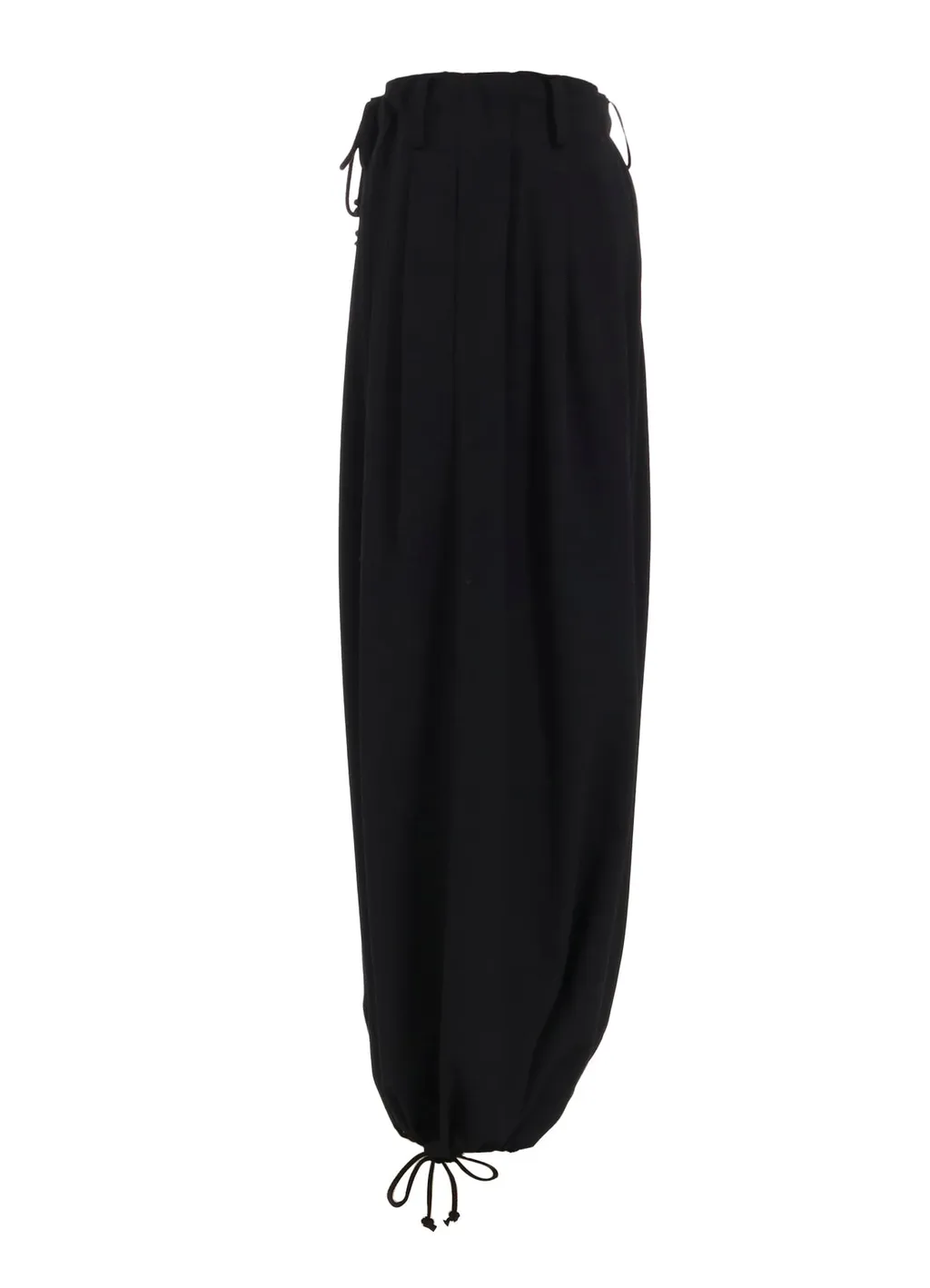 Washer Wool Gabardine Print Embroidery Balloon Pants