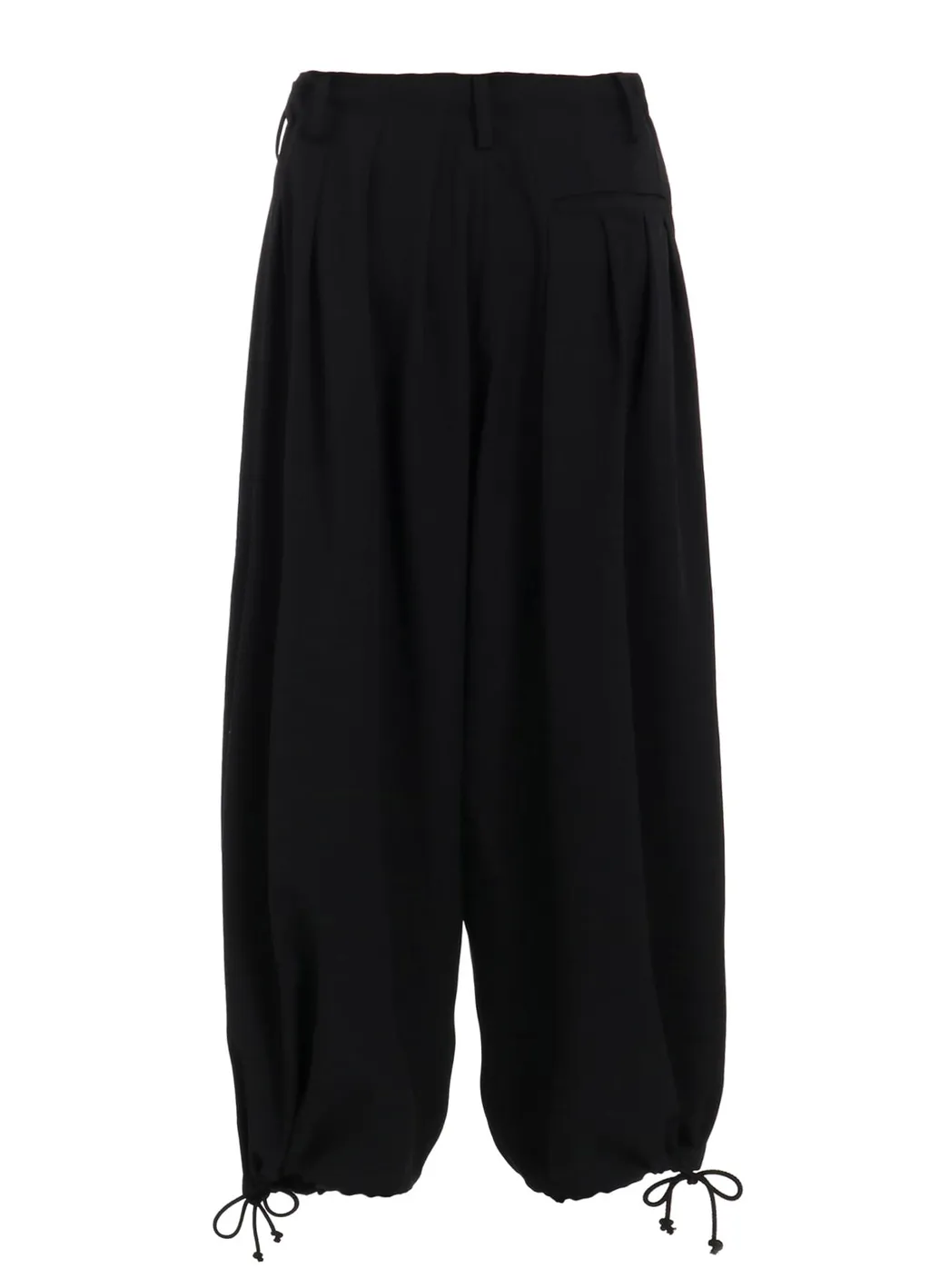 Washer Wool Gabardine Print Embroidery Balloon Pants