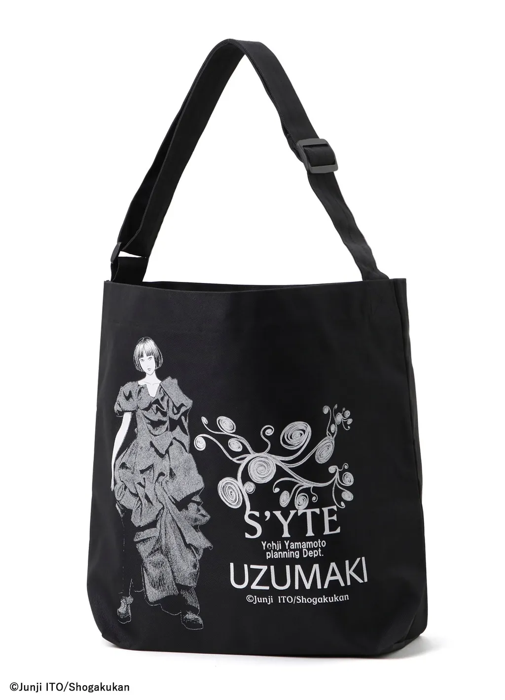 S'yte × Junji Ito -Uzumaki- Kirie&Azami Wearing Yohji Yamamoto Printed Bag
