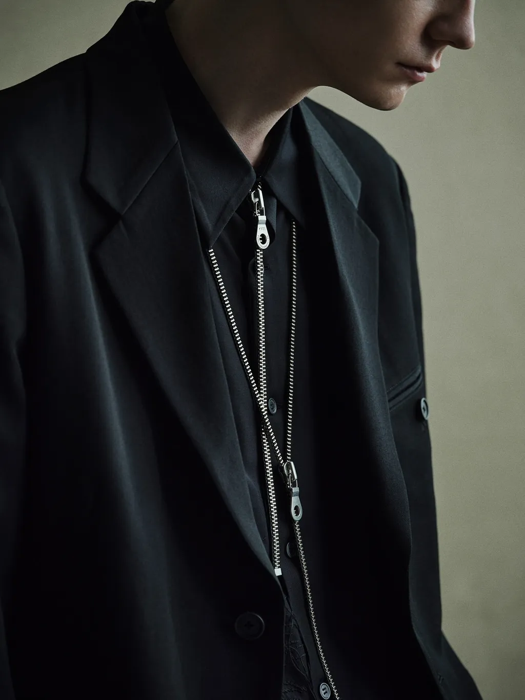 Layered Zipper Necklace