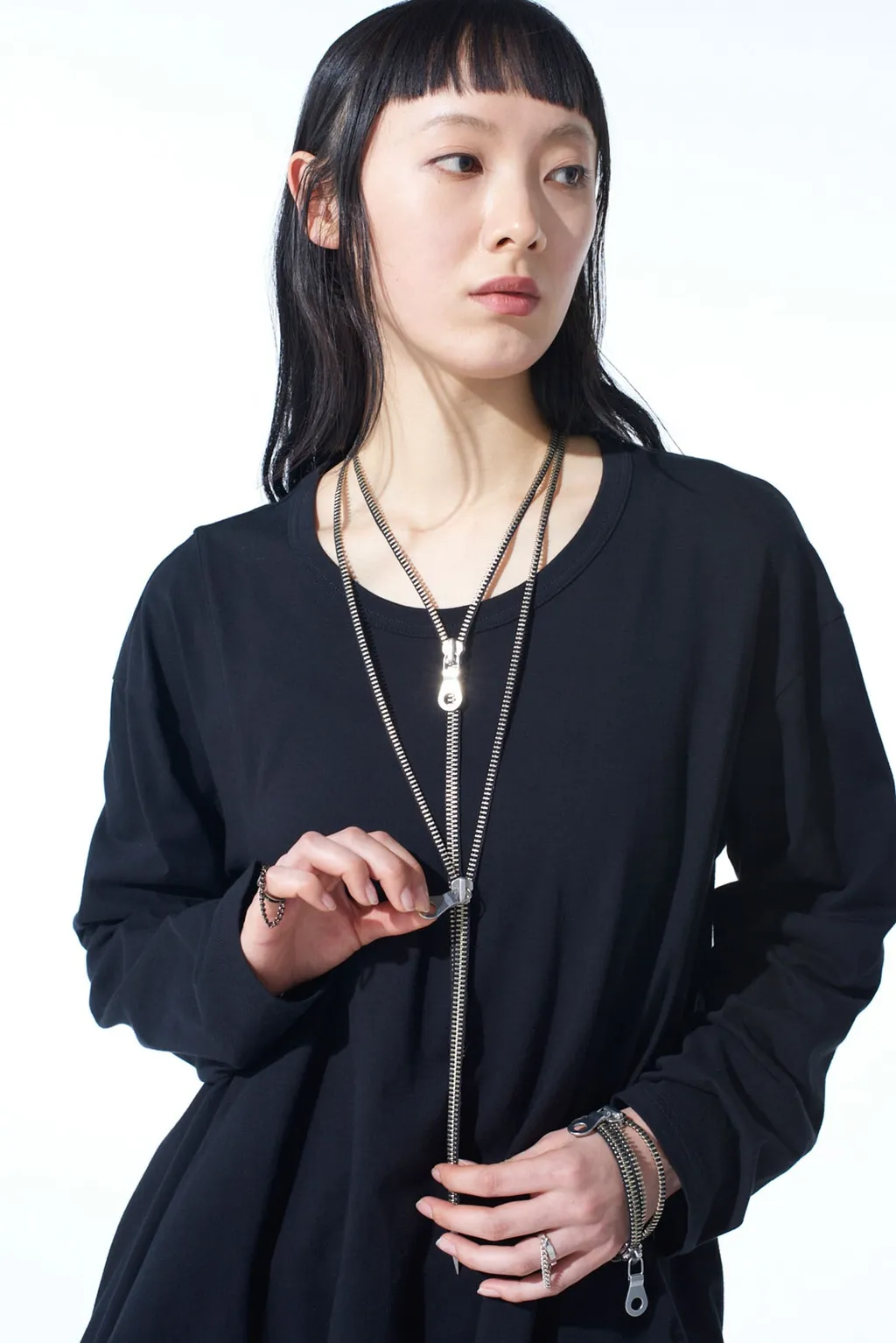 Layered Zipper Necklace