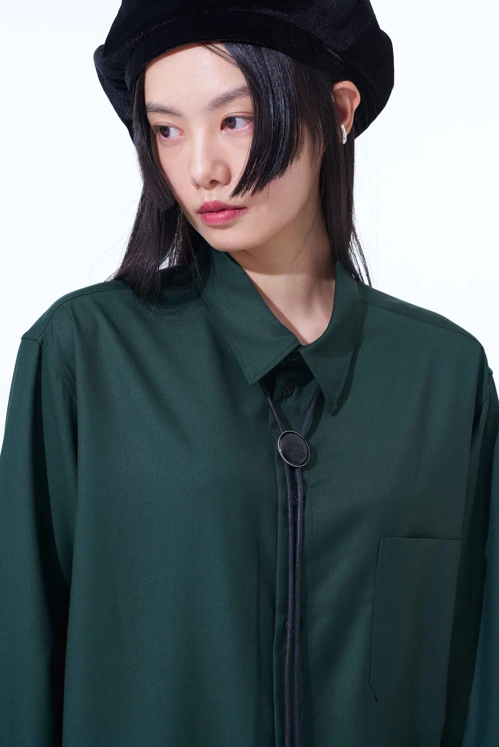 Brass Logo Motif Loop Tie