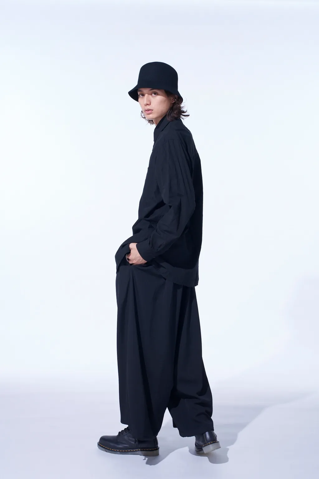 Cotton Linen Single Welt Pocket Shirt