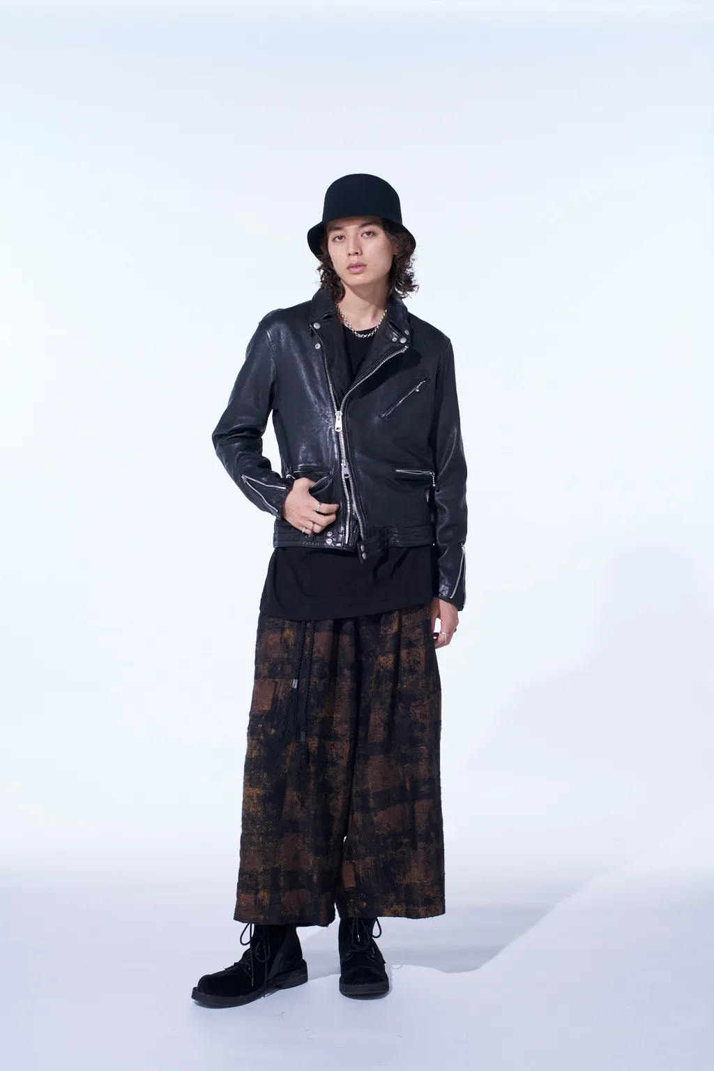 Washed Sheep Leather Classic Double Riders Jacket