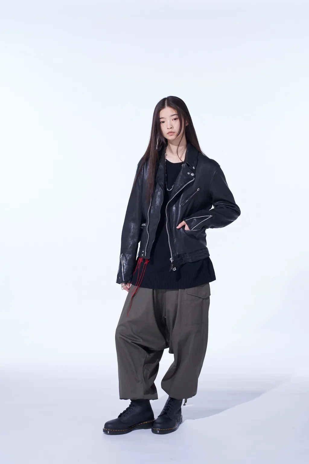 Washed Sheep Leather Classic Double Riders Jacket