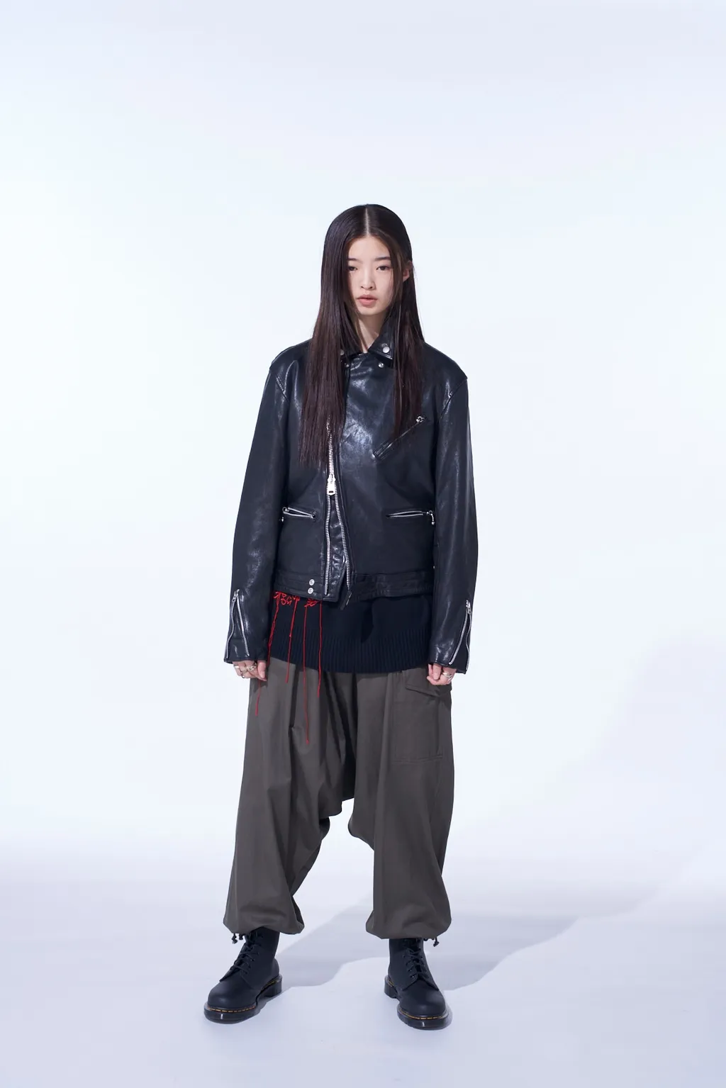 Washed Sheep Leather Classic Double Riders Jacket