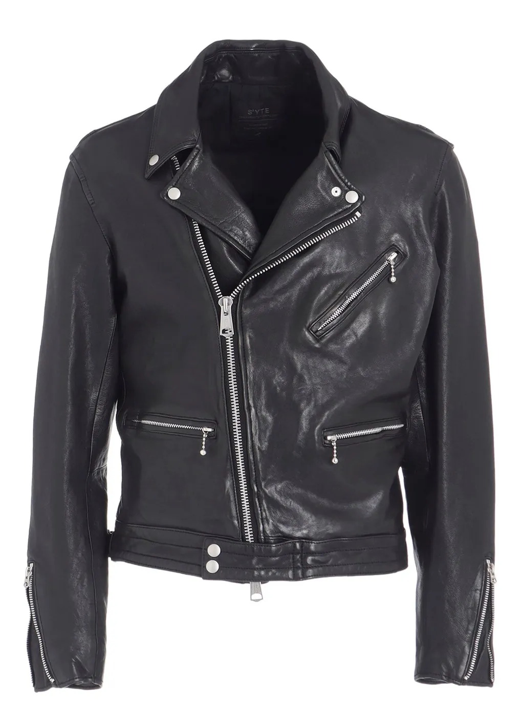 Washed Sheep Leather Classic Double Riders Jacket