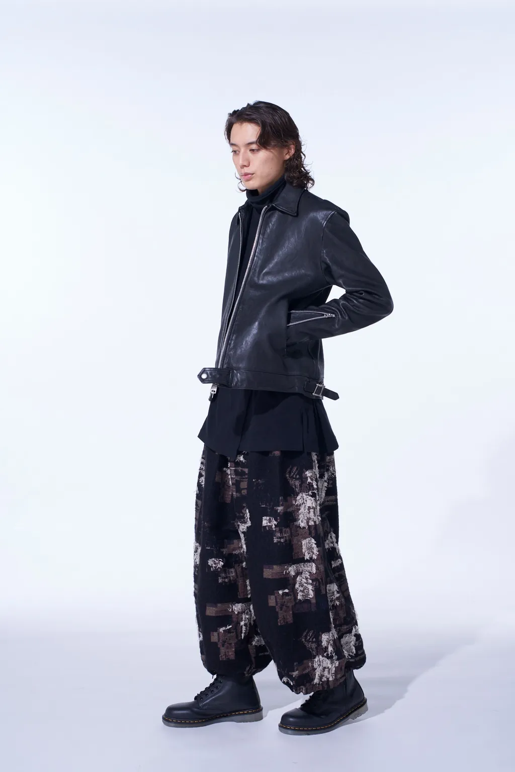 Washed Sheep Leather Classic Single-Breasted Jacket