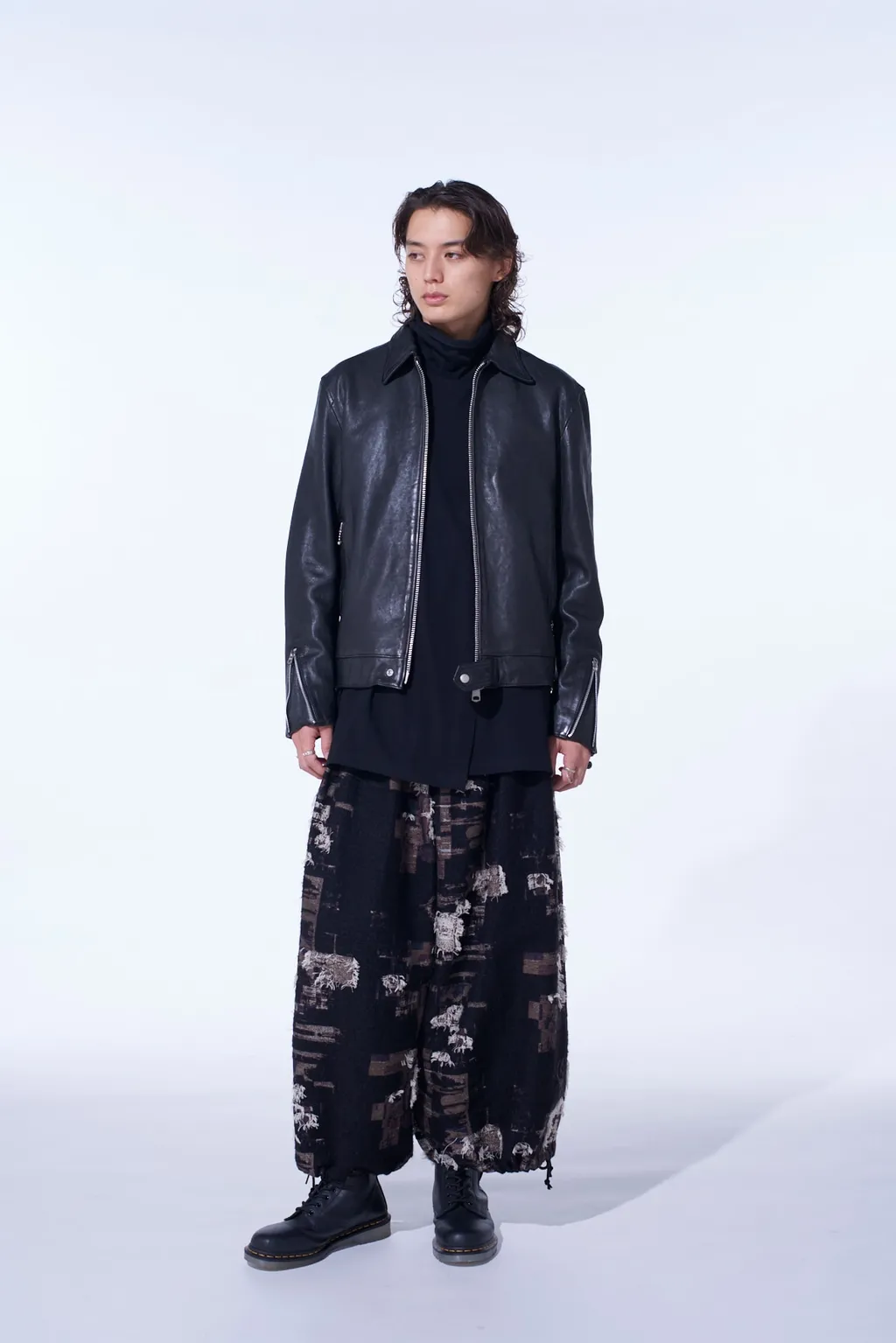 Washed Sheep Leather Classic Single-Breasted Jacket
