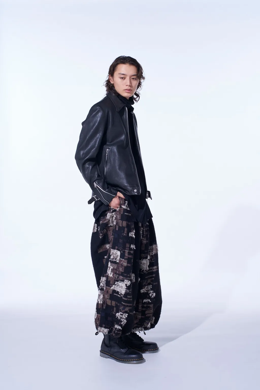 Washed Sheep Leather Classic Single-Breasted Jacket