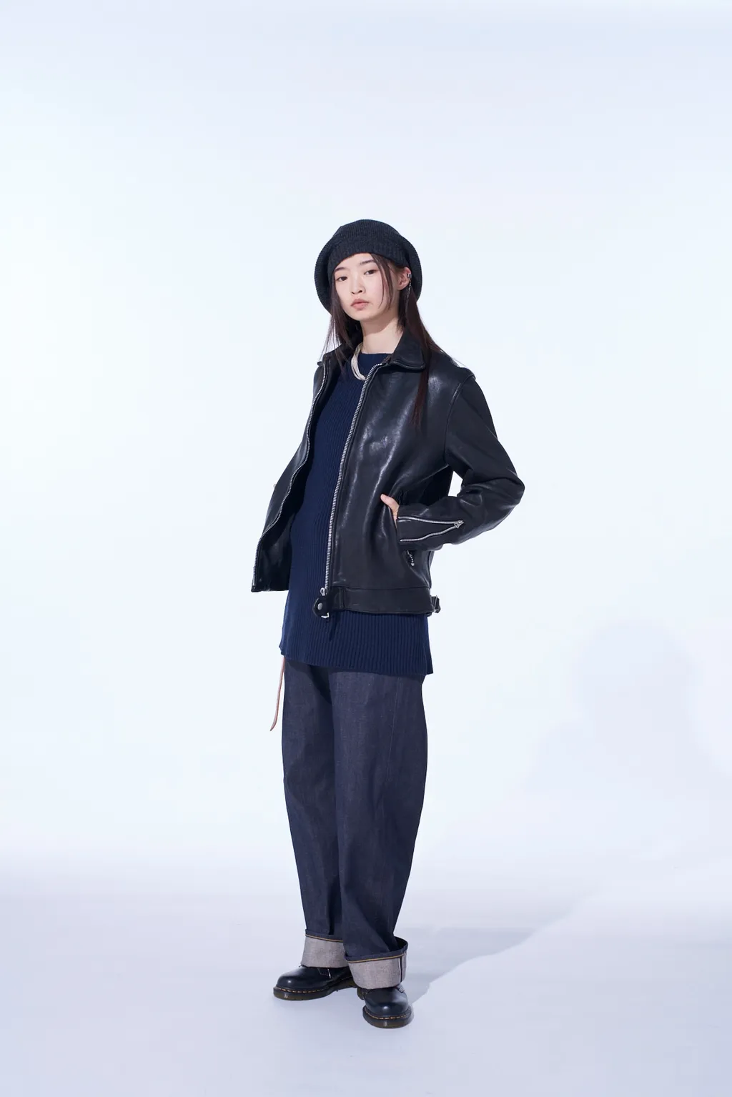 Washed Sheep Leather Classic Single-Breasted Jacket