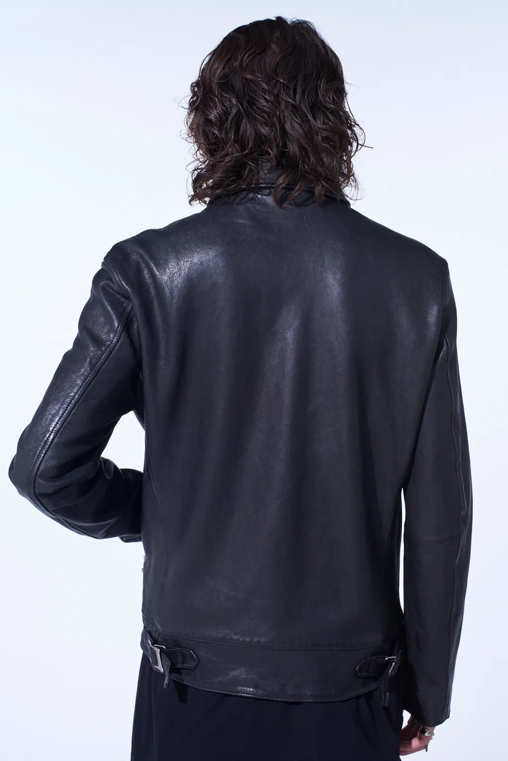 Washed Sheep Leather Classic Single-Breasted Jacket