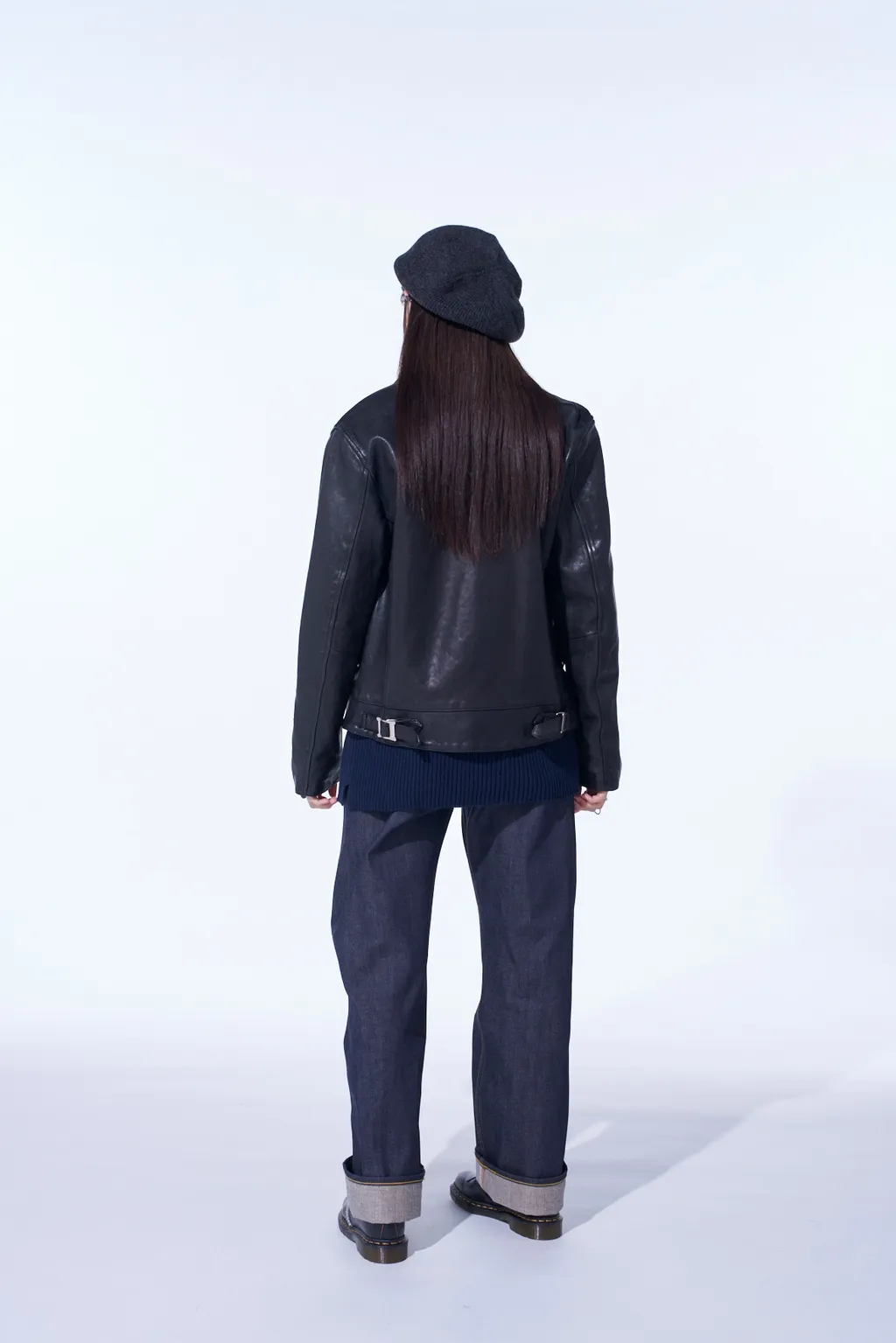 Washed Sheep Leather Classic Single-Breasted Jacket