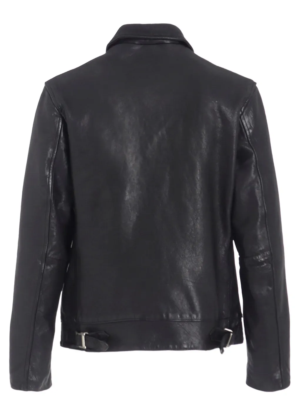 Washed Sheep Leather Classic Single-Breasted Jacket