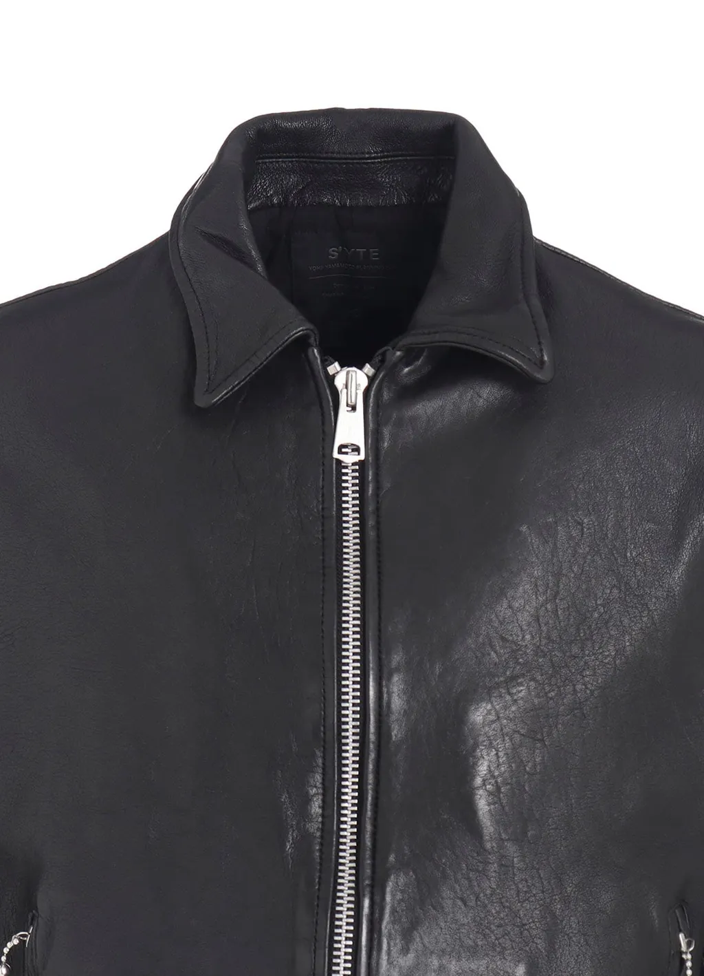 Washed Sheep Leather Classic Single-Breasted Jacket