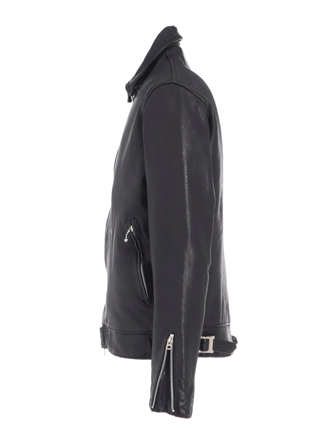 Washed Sheep Leather Classic Single-Breasted Jacket