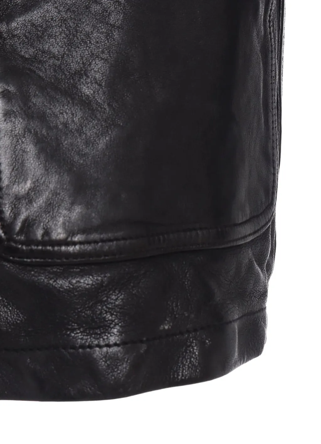 Washed Sheep Leather Coverall With Workwear Details