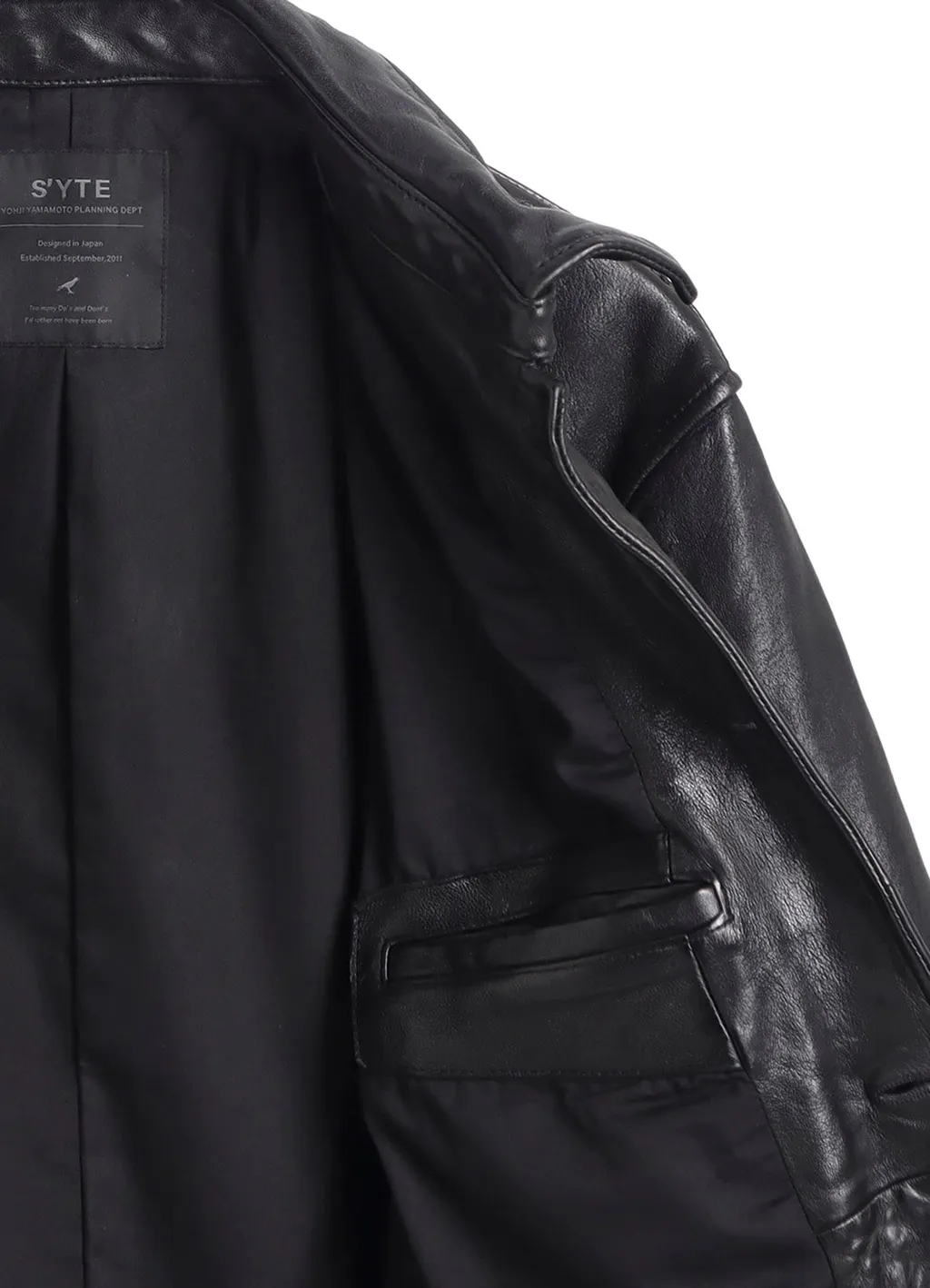Washed Sheep Leather Coverall With Workwear Details