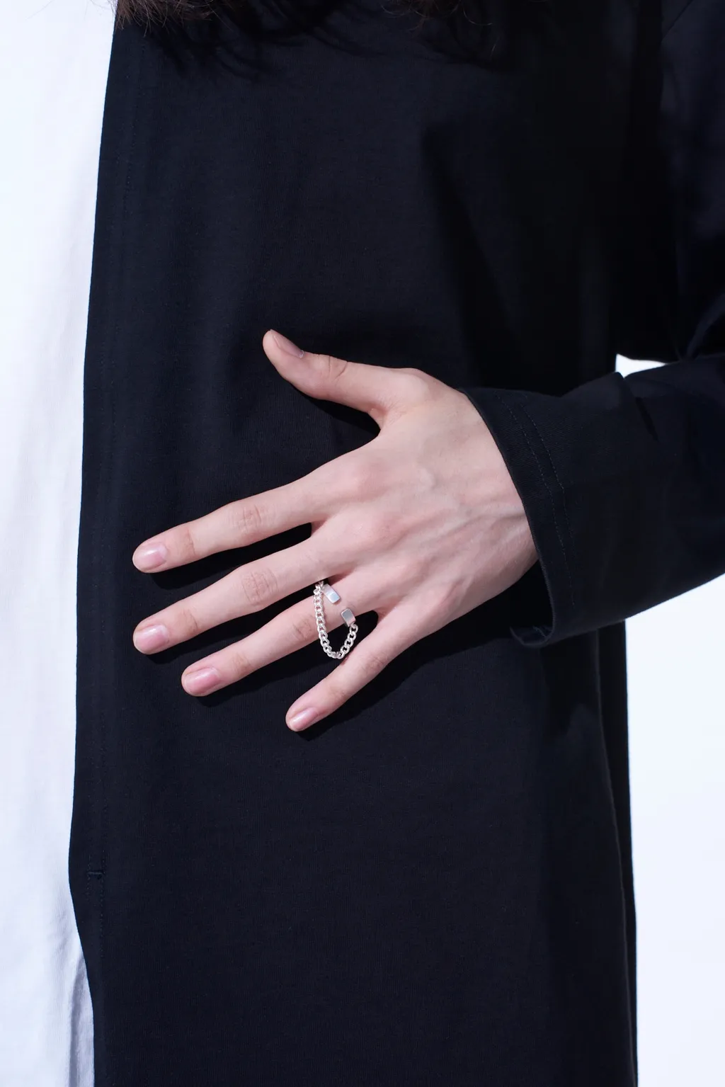 Brass Chain Ear Cuff Chain Ring